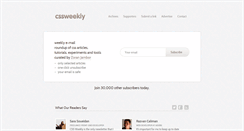 Desktop Screenshot of css-weekly.com